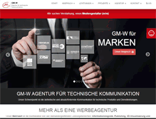 Tablet Screenshot of gm-w.de